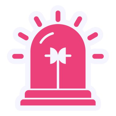 Alarm! Web simgesi basit illüstrasyon