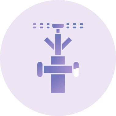 Su borusu simgesinin vektör illüstrasyonu