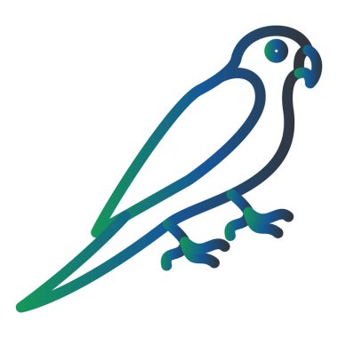 kuş simgesi vektör illüstrasyonu