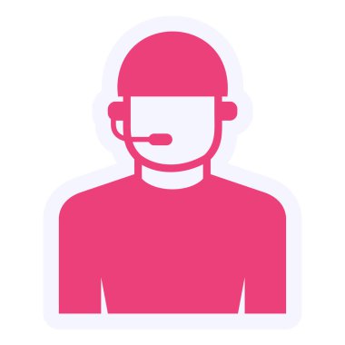 Referee avatar, web icon simple art