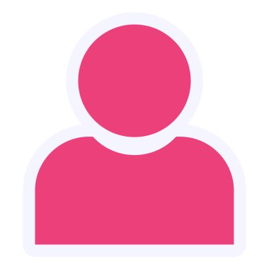 kullanıcı. Web simgesi basit illüstrasyon