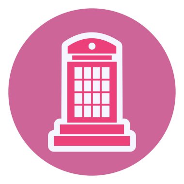 Phone Booth icon vector illustration