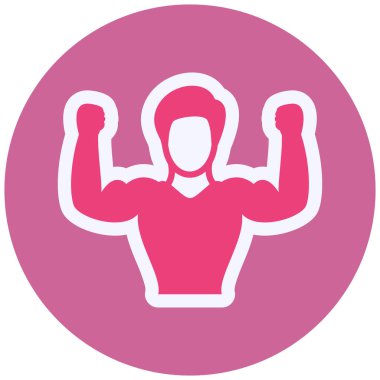 Kas gücü. Web simgesi basit illüstrasyon