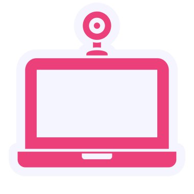 Bilgisayar. Web simgesi basit illüstrasyon