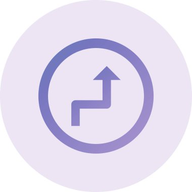 road sign. trendy flat color design icon template for web mobile apps 