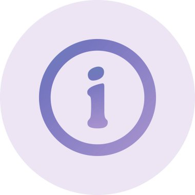 info, glyph, vector icon modern simple and clean