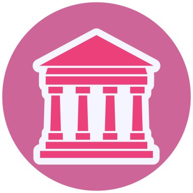 Parthenon  building icon, vector illustration