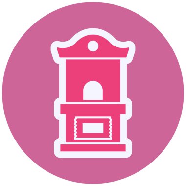 Bilet Ofisi modern simge vektör illüstrasyonu