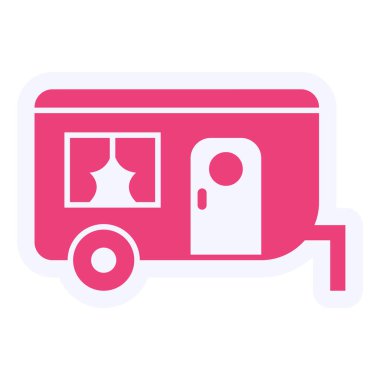 Otobüs Düz Vektör Simgesi