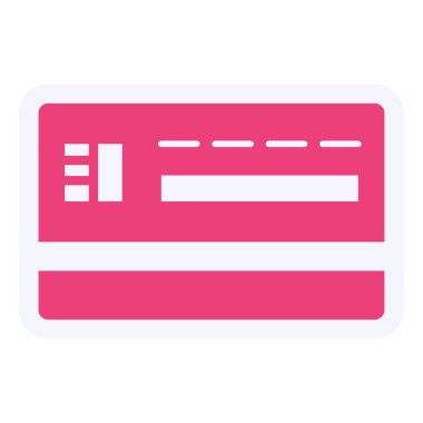 Kredi kartının vektör çizimi