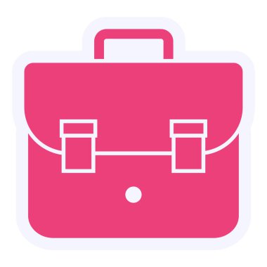 evrak çantası simgesi, vektör illüstrasyonu