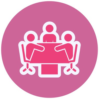 Takım. Web simgesi basit illüstrasyon