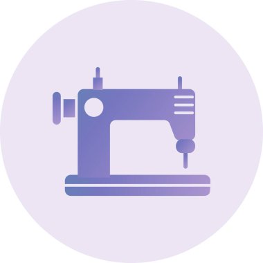 Dikiş makinesi simgesi. vektör illüstrasyonu