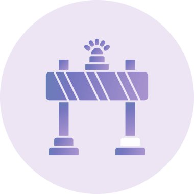 bariyer simgesi vektör illüstrasyonu