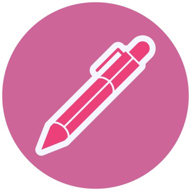 Kalem Vektörü Şekil Simgesi Tasarımı