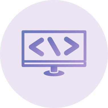 Web Development. web icon simple illustration