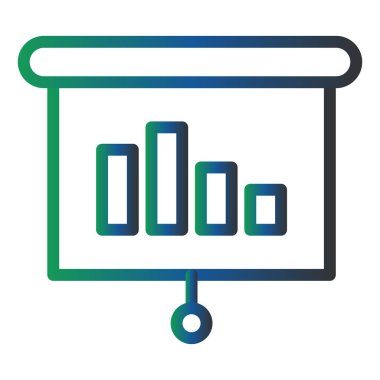 Grafik simgesinin vektör illüstrasyonu