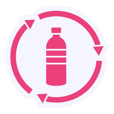 bottle. web color icon simple illustration