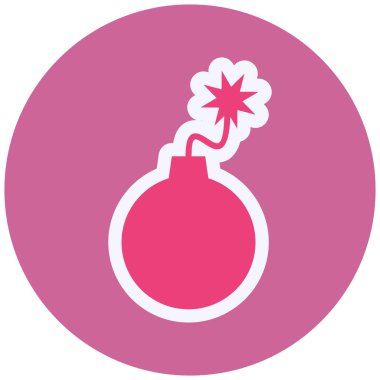 Bomba. Web simgesi basit illüstrasyon