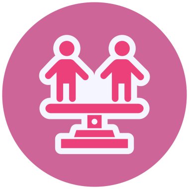 Human Rights Law  icon simple illustration