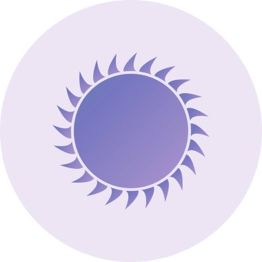 Güneş Simgesi Vektör illüstrasyonu