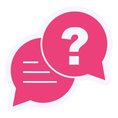 konuşma balonu simgesi, vektör illüstrasyonu