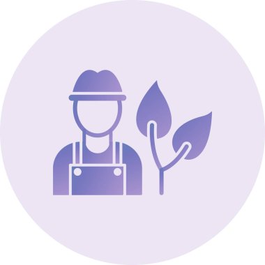 Bahçıvan simgesinin vektör illüstrasyonu