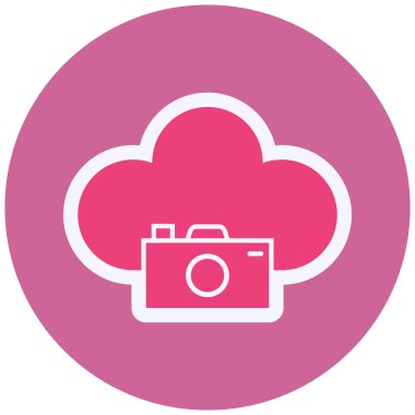 vector illustration of Cloud Camera