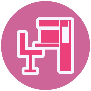 Masa. Web simgesi basit illüstrasyon