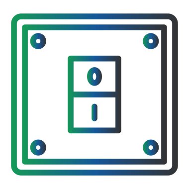 Elektrik Anahtarı simgesinin vektör illüstrasyonu