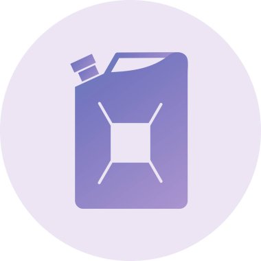 Yakıt Vektörü Kabartma Simgesi Tasarımı 