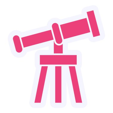 Teleskop. Web simgesi basit tasarım