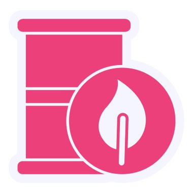 Eco Barre flat icon illustration 