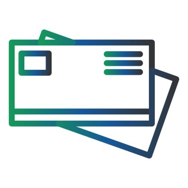 Ziyaret kartı modern simge vektör illüstrasyonu