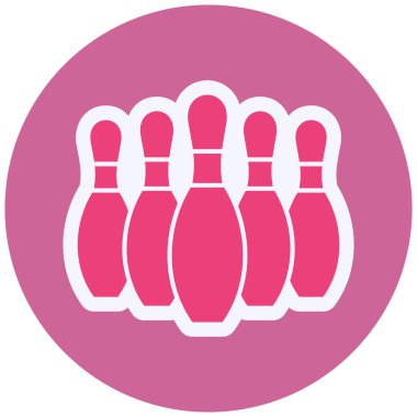 bowling ball. simple web illustration