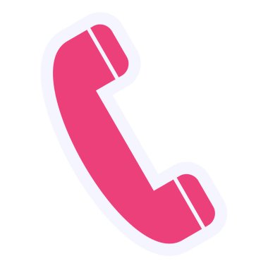 Telefon. Web simgesi vektör illüstrasyonu