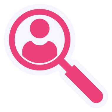 Arama simgesinin vektör illüstrasyonu