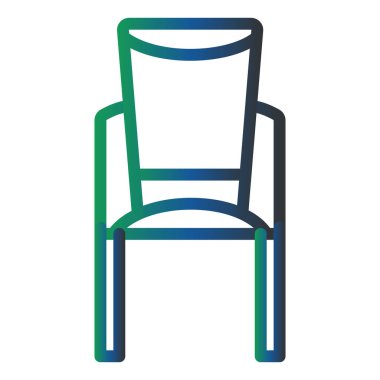 Sandalye. Web simgesi basit illüstrasyon