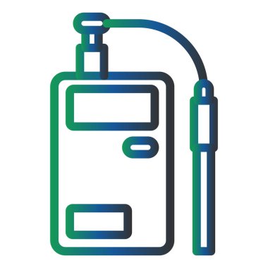 PH Metre modern ikon vektör illüstrasyonu