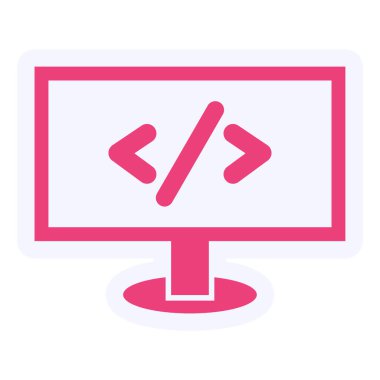 vector illustration of Web coding icon