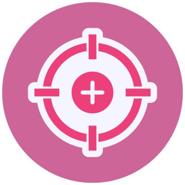 Hedef. Web simgesi basit illüstrasyon