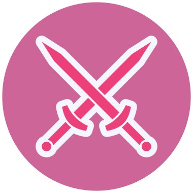 Kılıç simgesi. vektör illüstrasyonu 