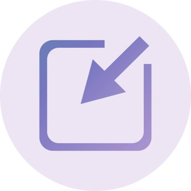 Minimize arrow. web icon simple design