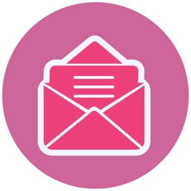 envelope icon flat. simple illustration