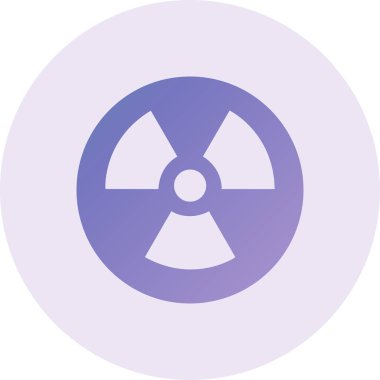 vector illustration of modern Radioactivity icon