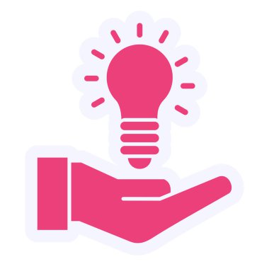 Çözüm Vektörü Kabartma Simgesi Tasarımı