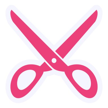 makas simgesi vektör illüstrasyonu