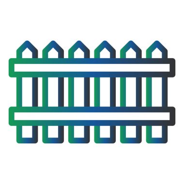 çit simgesi vektör illüstrasyonu