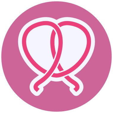 Simit modern ikon vektör illüstrasyonu