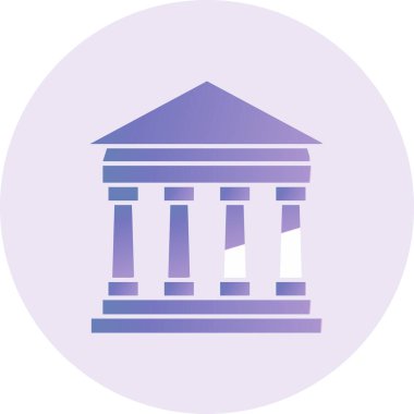 Parthenon  building icon, vector illustration